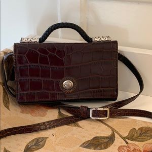 Black crossbody leather Brighton bag